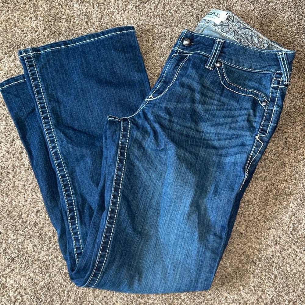 Ariat mid rise boot cut jeans
